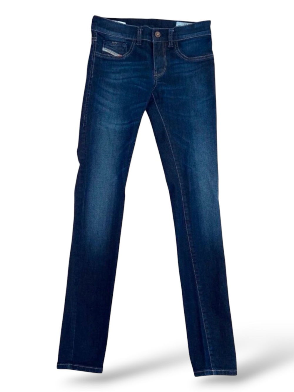 Diesel Womens Livier SS-Legging Stretch Jeans Size 25 Dark blue Wash low rise